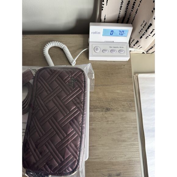 Lug Coupe XL Crossbody Bag Quilted Plum Purple Wallet Organizer Purse Travel - Picture 9 of 9